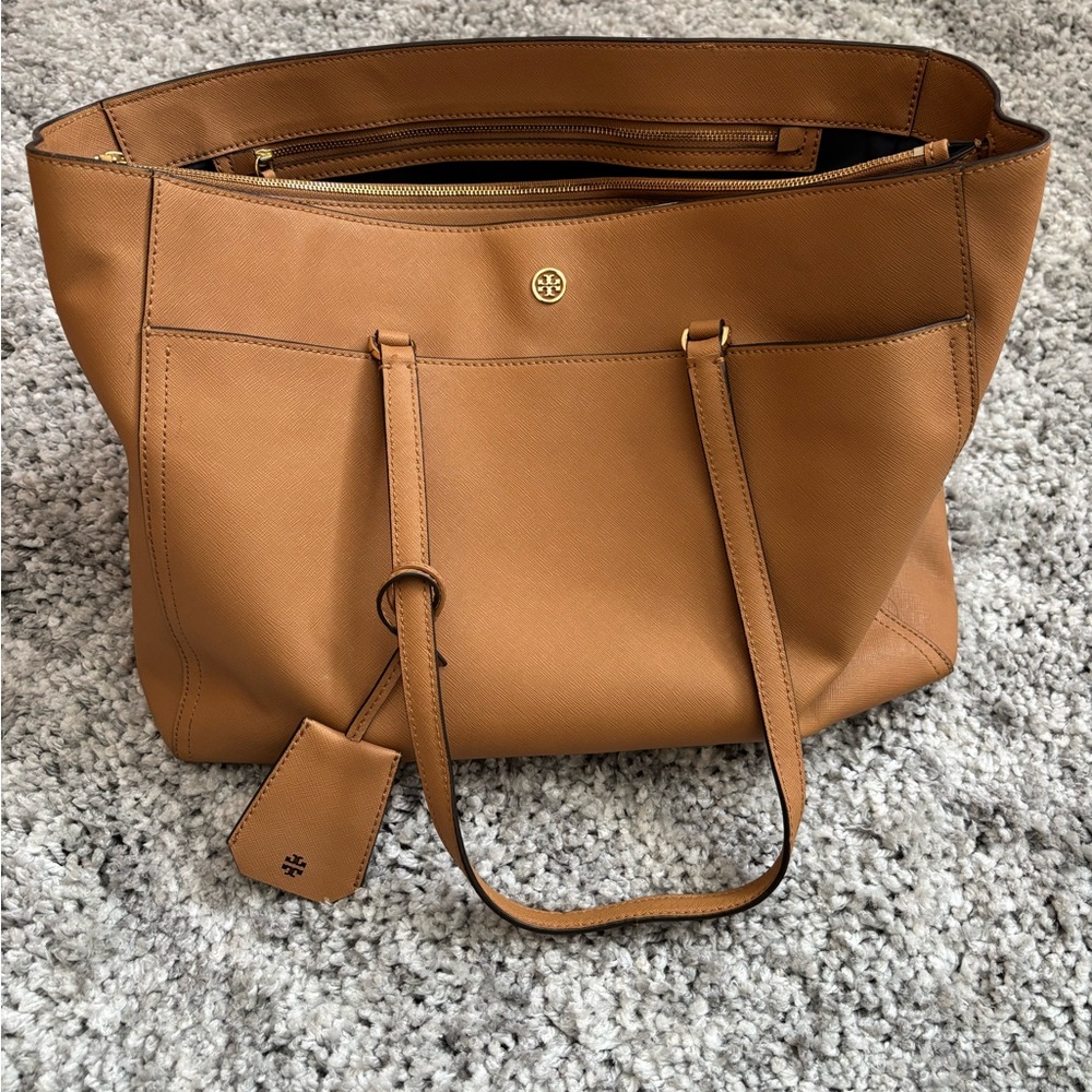 Tory Burch Brown Leather Tote